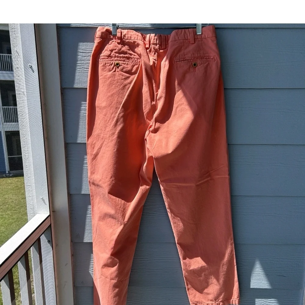 Orvis Men's 100% Pima Cotton Coral Chino Pants, Size 36/32